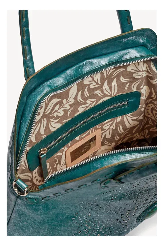 Queen Deus Shoulder Bag Metallic Teal
