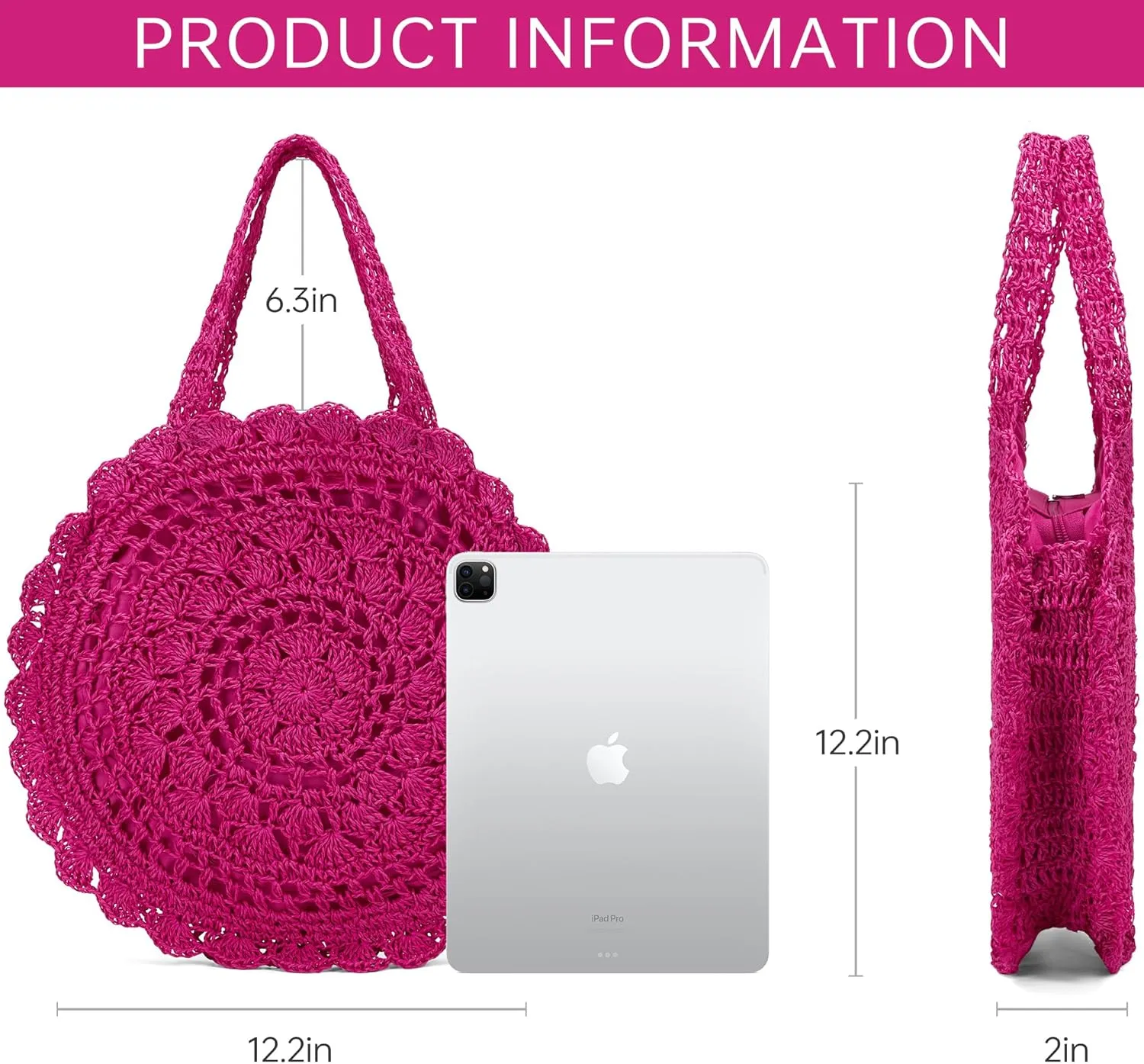 Raffia Bag Straw Bags for Women Large Beach Tote Woven Clutch Summer Bag Tote Bag for Women Rattan Wicker Purse