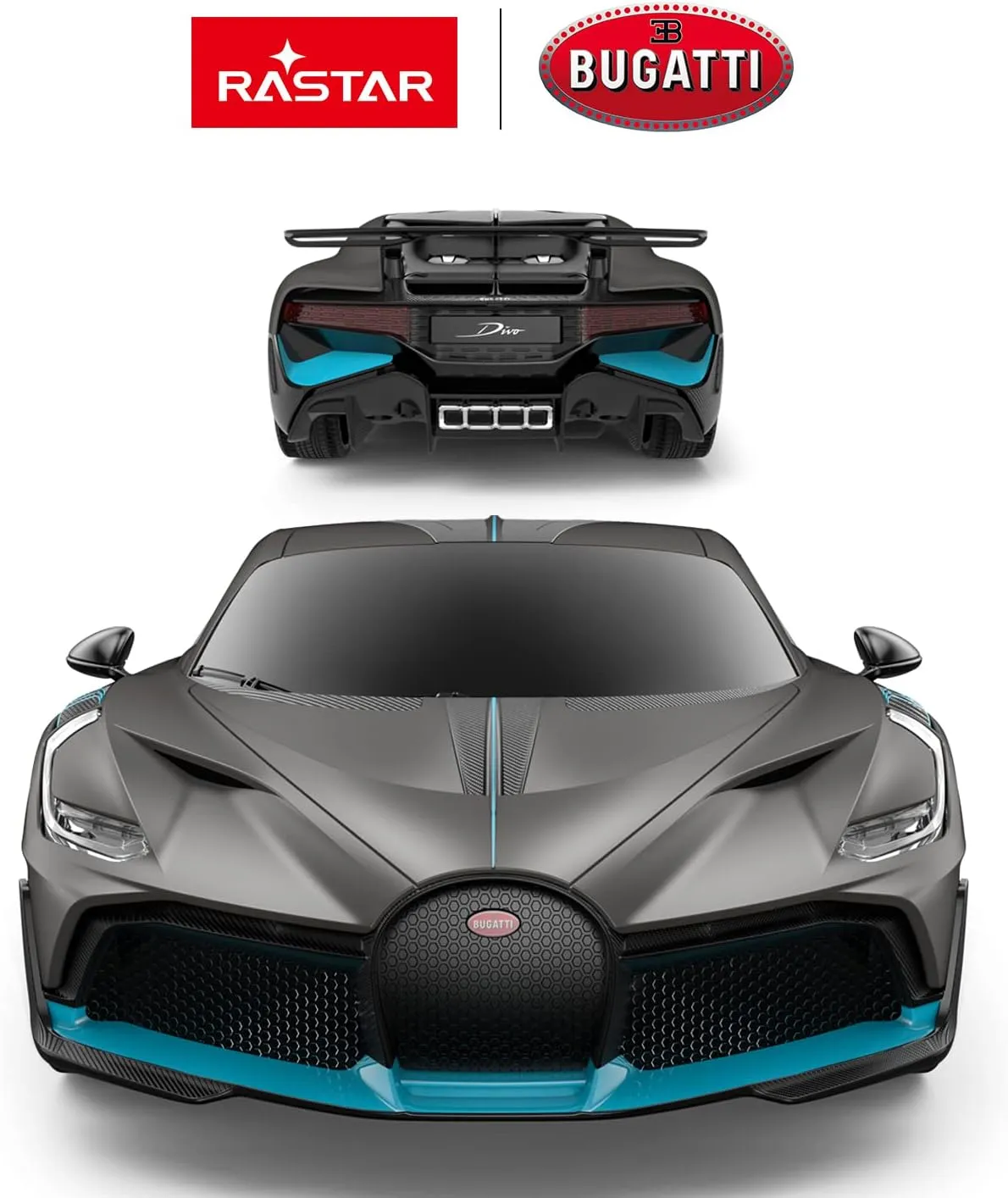 RASTAR Bugatti RC Car 1:24 Bugatti Divo Remote Control Car Bugatti Toy Model Car for Boys Kids Adults, Gifts for Dad
