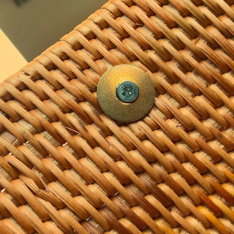 Rattan Basket with Handles｜Coffee Table Storage