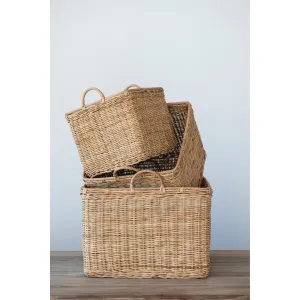 Rattan Baskets with Handles