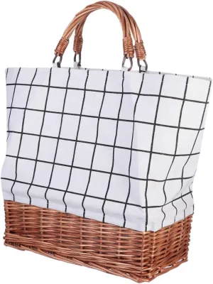 Rattan Canvas Tote Purse Beach Tote Bag Simple Tote Bags Small Tote Bag Tote Bags for Women Woven Beach