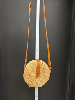 Rattan MudPie Crossbody Bag