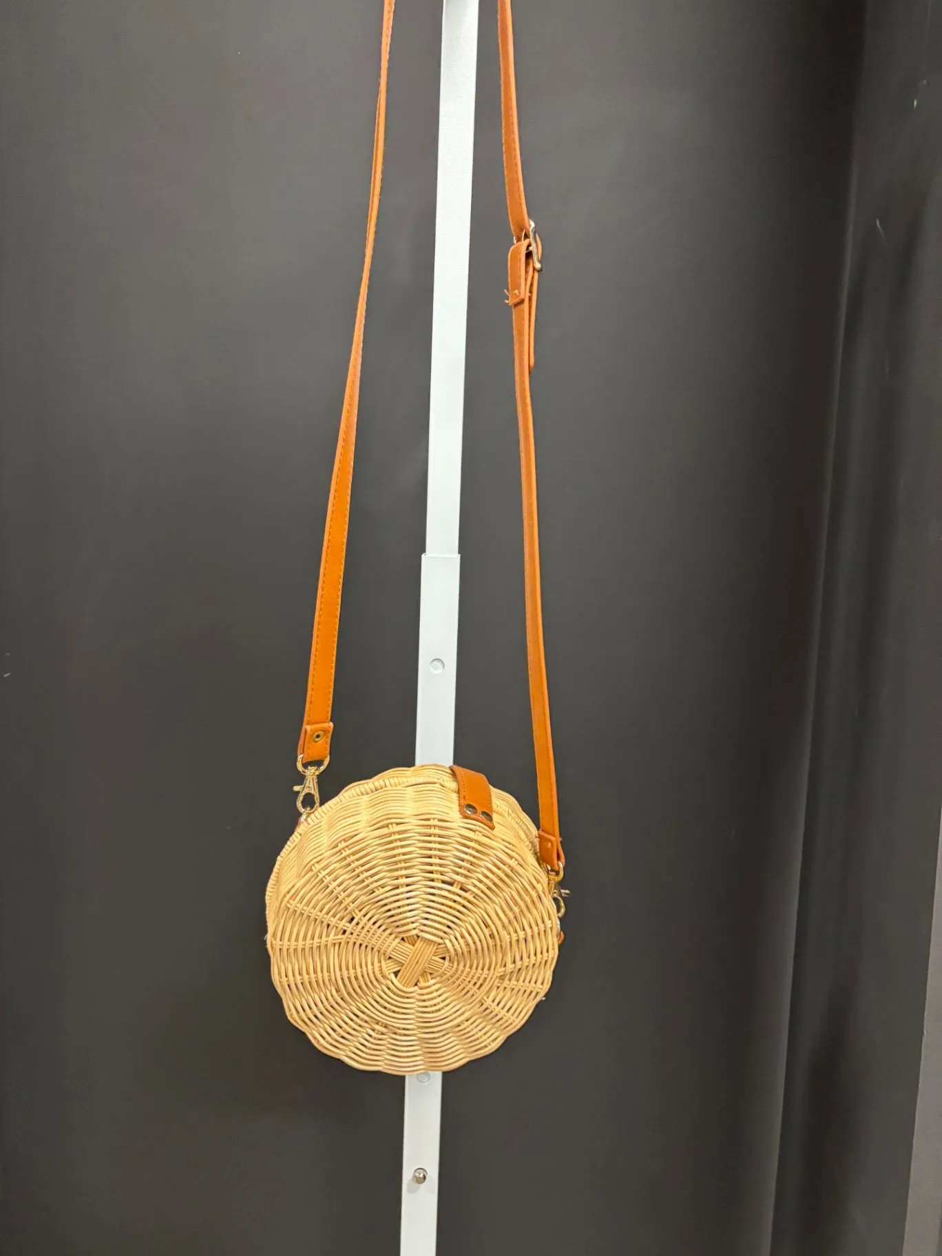 Rattan MudPie Crossbody Bag