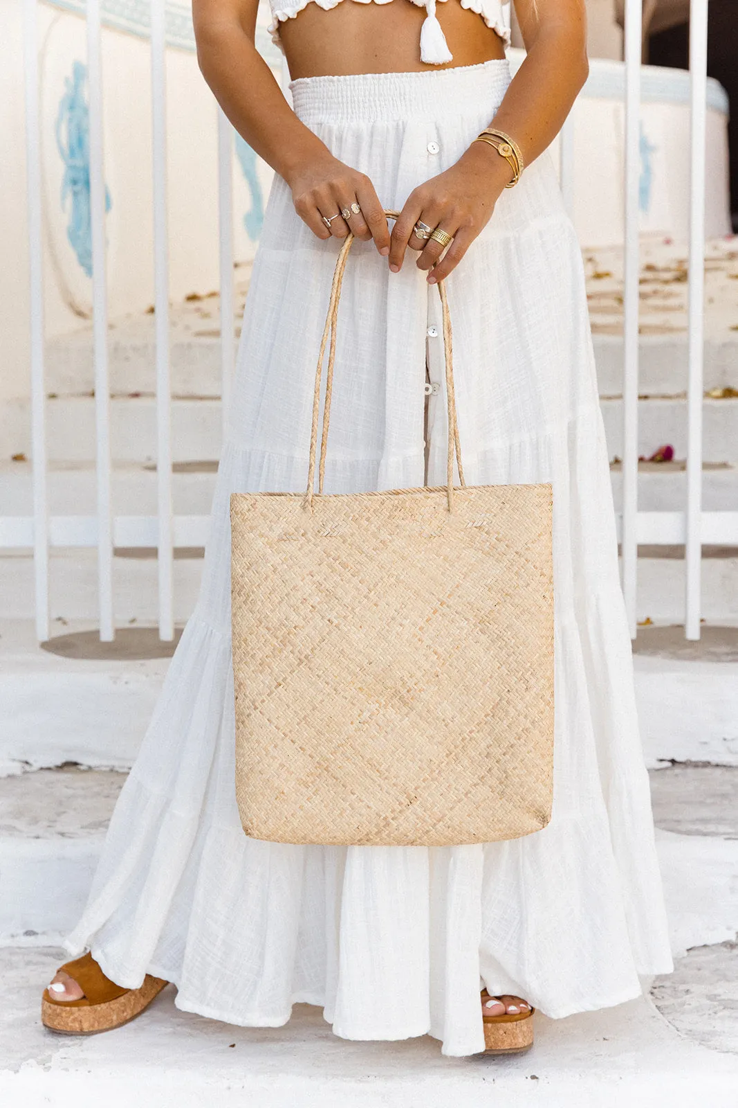 Rattan Tote Bag - Rattan