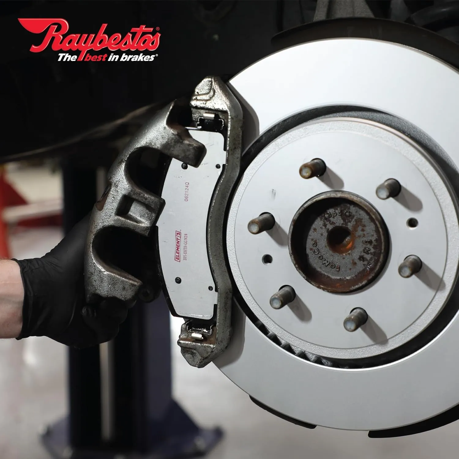 Raybestos Element3 EHT™ Automotive Replacement Front Brake Pad for Selected 2015-2019 Hyundai Sonata, 2022-2023 Hyundai Kona Electric, 2016-2020 Kia Optima (EHT1826H)