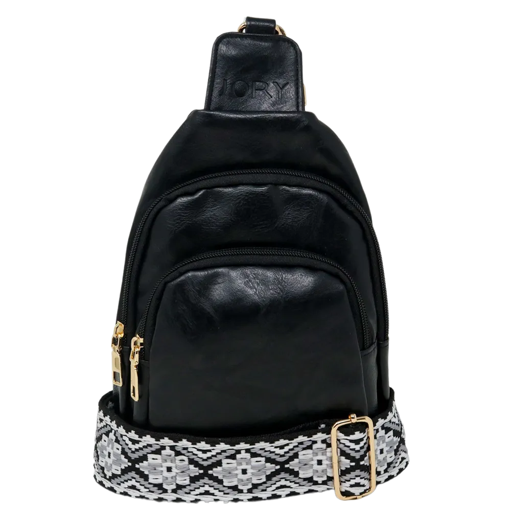 Rebeca Crossbody Sling Bag - Midnight Black