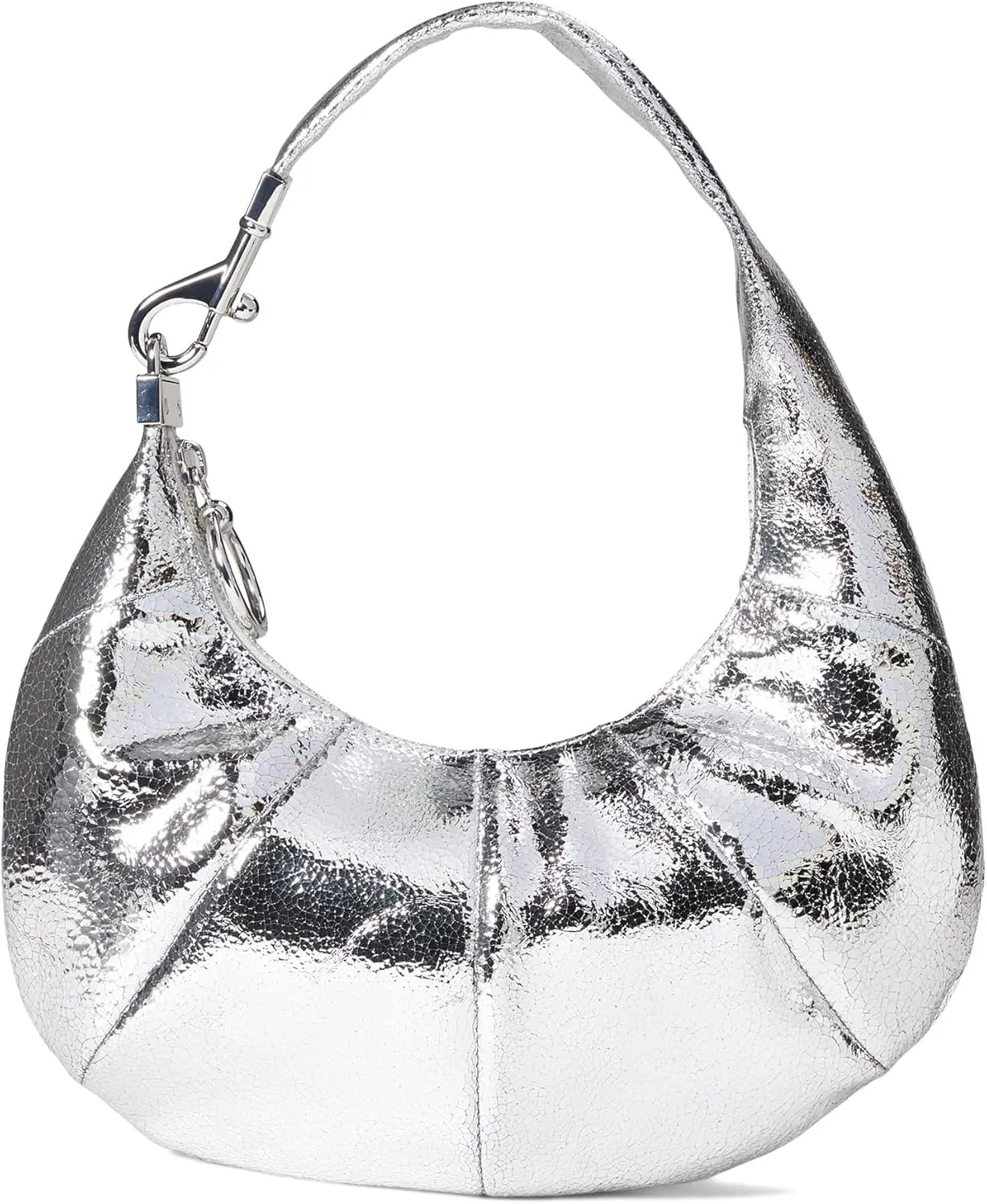 Rebecca Minkoff Mini Croissant Silver One Size