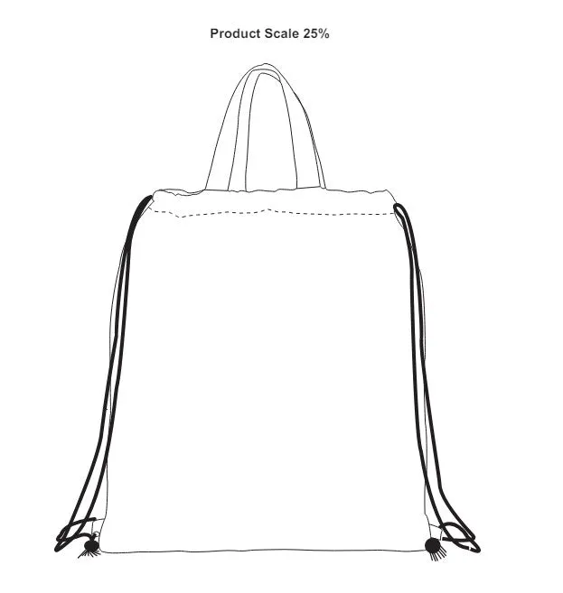 Recycled 4oz Cotton Drawstring Bag