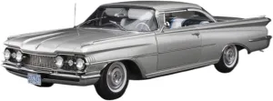 Resin Car Models Kit 1 18 Fit for Oldsmobile Convertible Hardtop 98 1959 Classic Alloy Car Model Souvenir Collection Display Piece(Silver)
