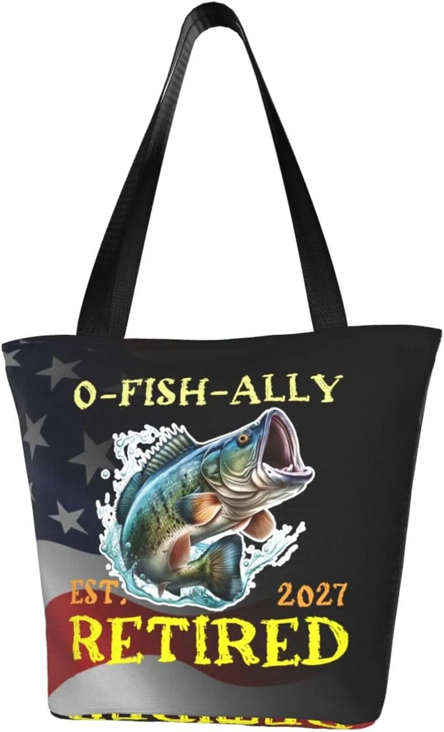 Retirement Fisherman O-Fish-Ally Retired 2027 Fashion Shoulder Bag Large Capacity For Man Or Woman