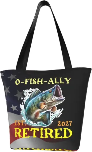 Retirement Fisherman O-Fish-Ally Retired 2027 Fashion Shoulder Bag Large Capacity For Man Or Woman