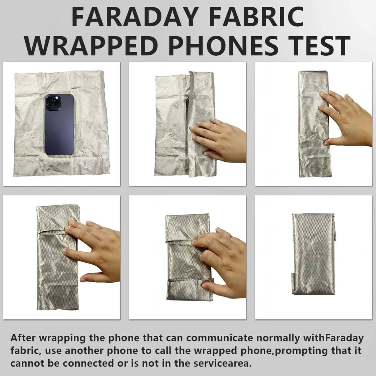 RFID Shielding Fabric Faraday Cloth Faraday Bags Military Grade Fabric Shielding-Block WiFi for Radiowave Microwave, Electromagnetic Fields,silver-7x1.1m
