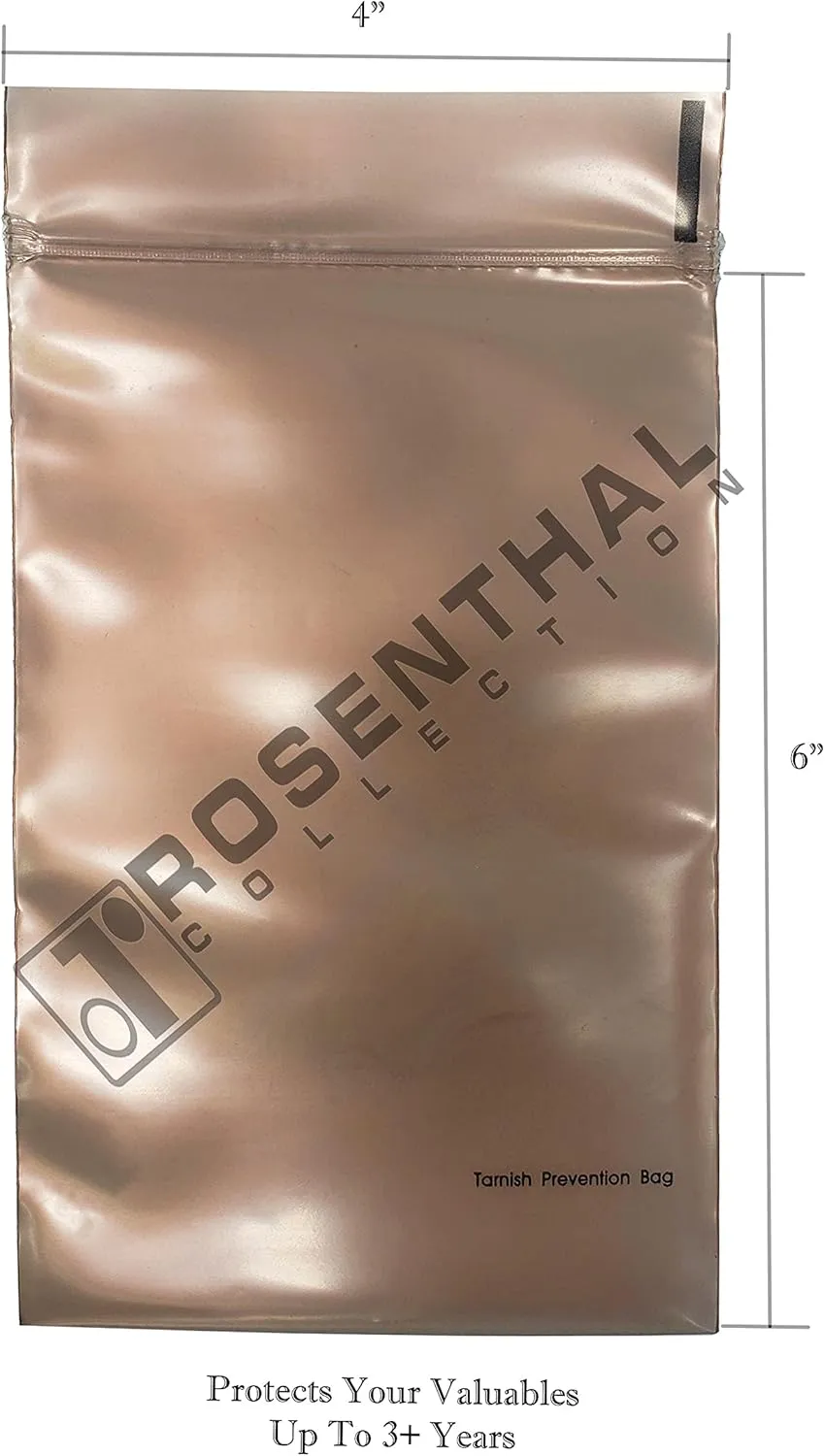 Rosenthal Collection Anti Tarnish Prevention Bags Perfect for Jewelry Storage Pack of 10