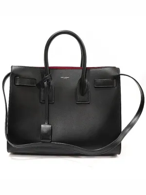 Saint 378299 Smooth Dejour Small Bag Black Reduced prices Calfskin Classic Tote Sock Laurent Instant access