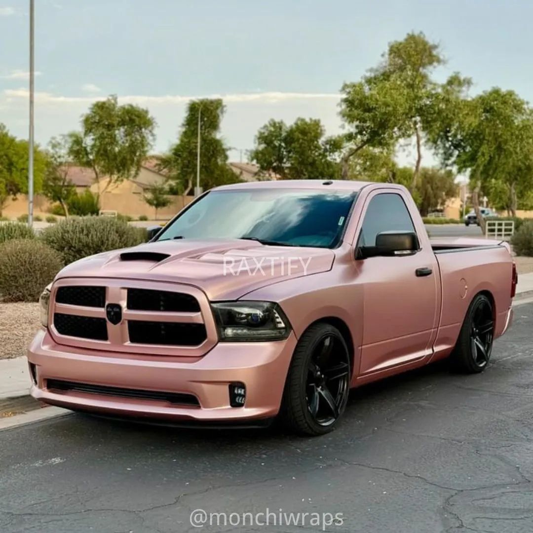 Satin Metallic Rose Gold Car Wrap