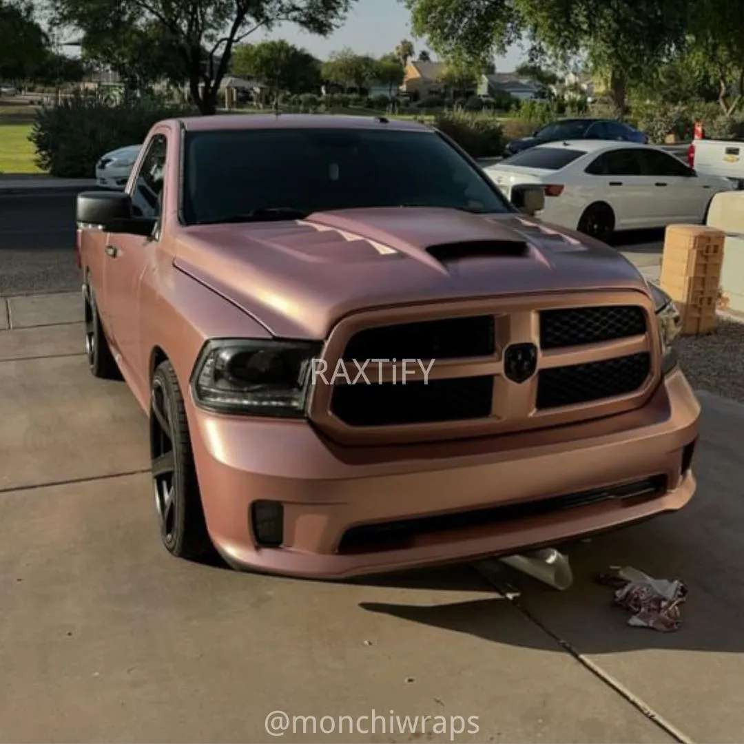 Satin Metallic Rose Gold Car Wrap