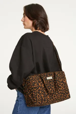 Sauval the city bag - Recycled cotton Leopard