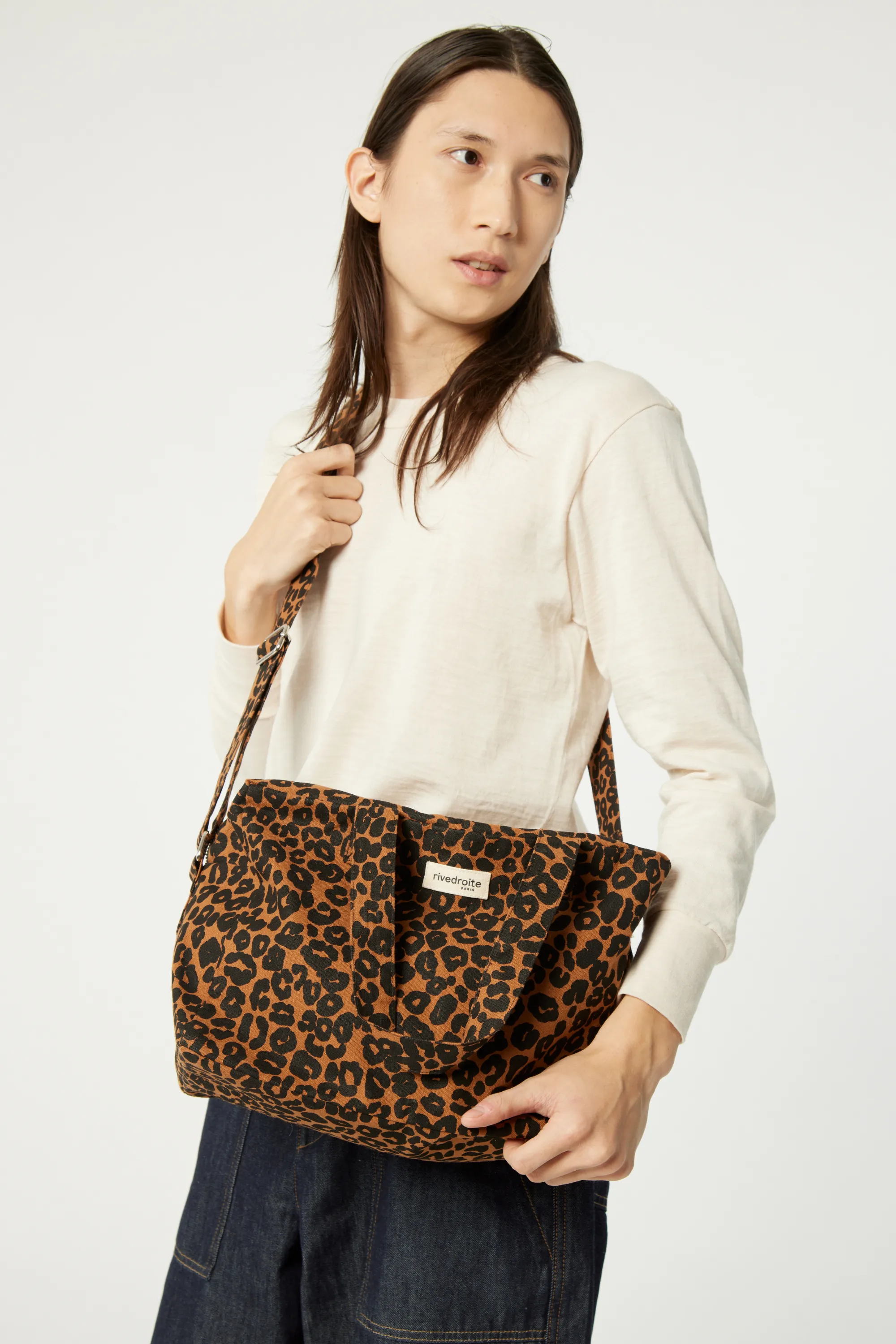 Sauval the city bag - Recycled cotton Leopard