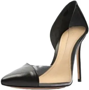 SCHUTZ Cheslie Black Metallic Slip On Pointed Toe Stiletto High Heel Pumps, 5.5