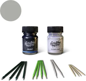 ScratchesHappen Exact-Match Touch Up Paint Kit - Whistler Silver Metallic (NH-711M) for Honda - Essential (Paint   Clear Coat)