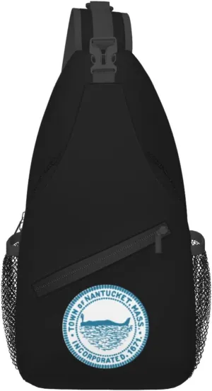 Seal Of Nantucket Town And County, Massachusetts Crossbody Bags For Women Men Chest Backpack Gym Shoulder Bag Travel Outdoor Sports Casual Crossbody Bags