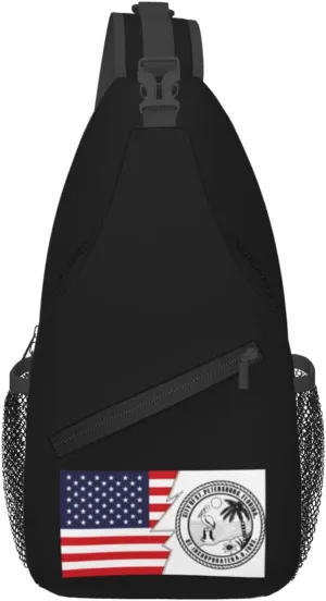 Seal Of St. Petersburg, Florida And America Crossbody Bags For Women Men Chest Backpack Gym Shoulder Bag Travel Outdoor Sports Casual Crossbody Bags