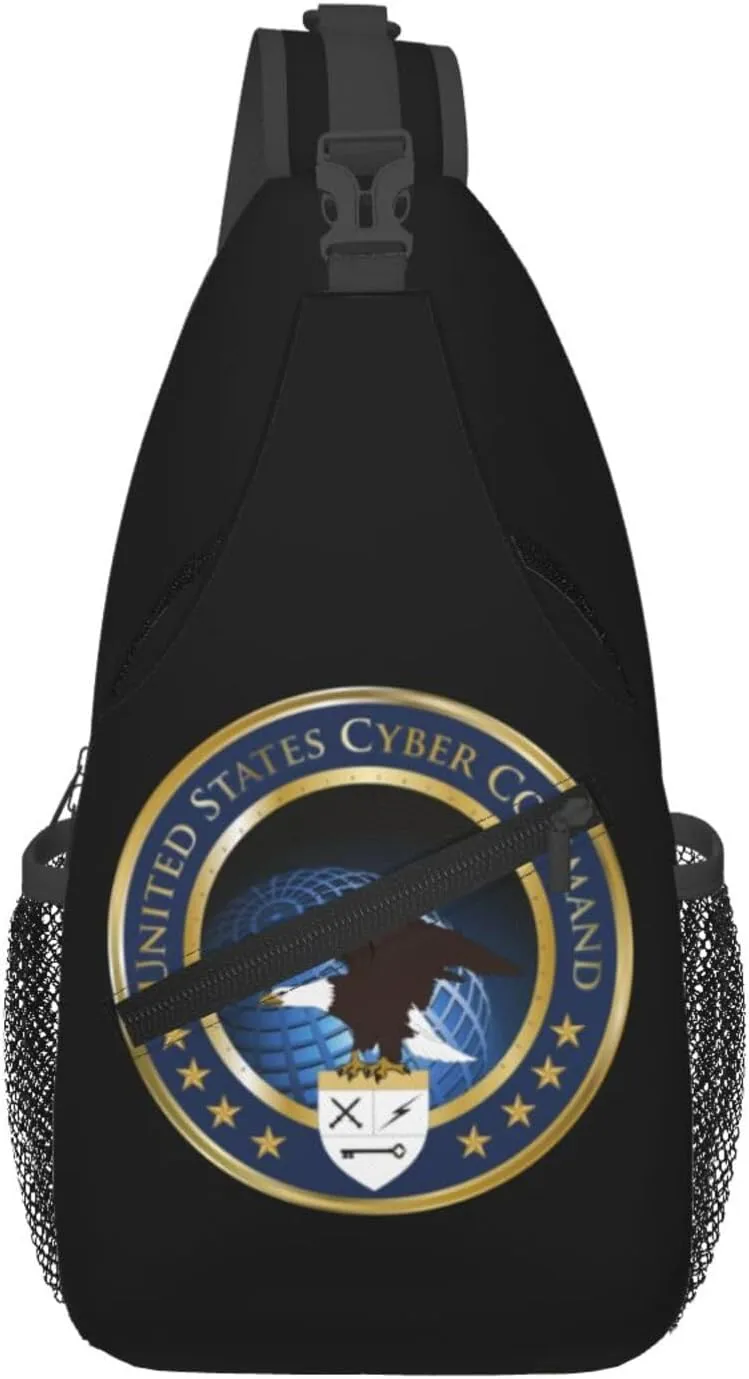 Seal Of The United States Cyber Command Crossbody Bags For Women Men Chest Backpack Gym Shoulder Bag Travel Outdoor Sports Casual Crossbody Bags