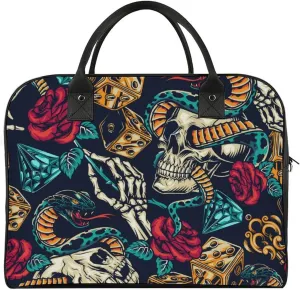 Seamless Patterns in Dental Dentistry Travel Handbag with A Large Capacity Design That Can Be Reused