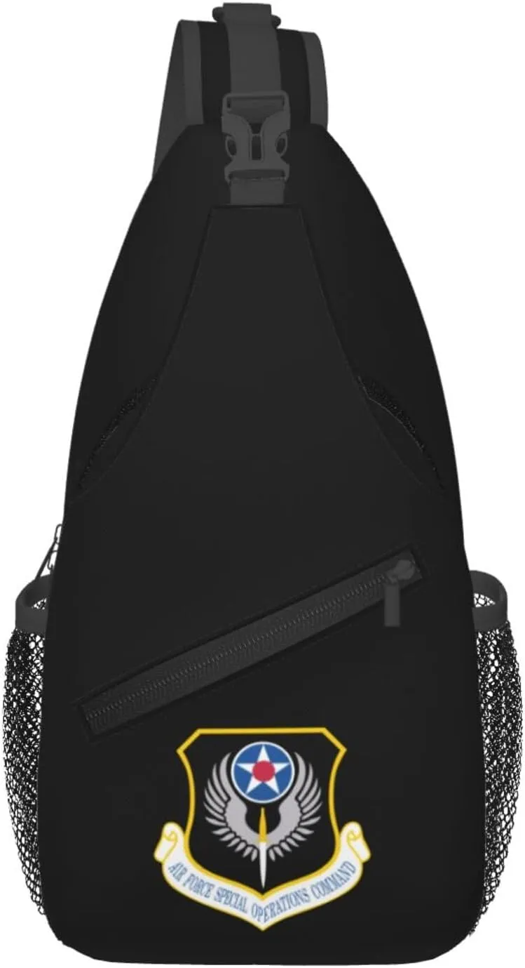 Shield Of The United States Air Force Special Operations Command Crossbody Bags For Women Men Chest Backpack Gym Shoulder Bag Travel Outdoor Sports Casual Crossbody Bags