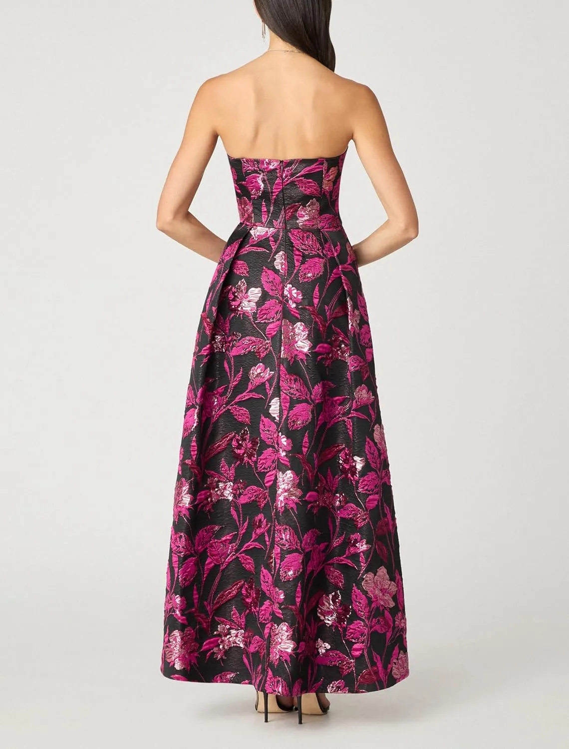 Shoshanna Women's Midnight Scarlett Metallic Jacquard Paladino Dress