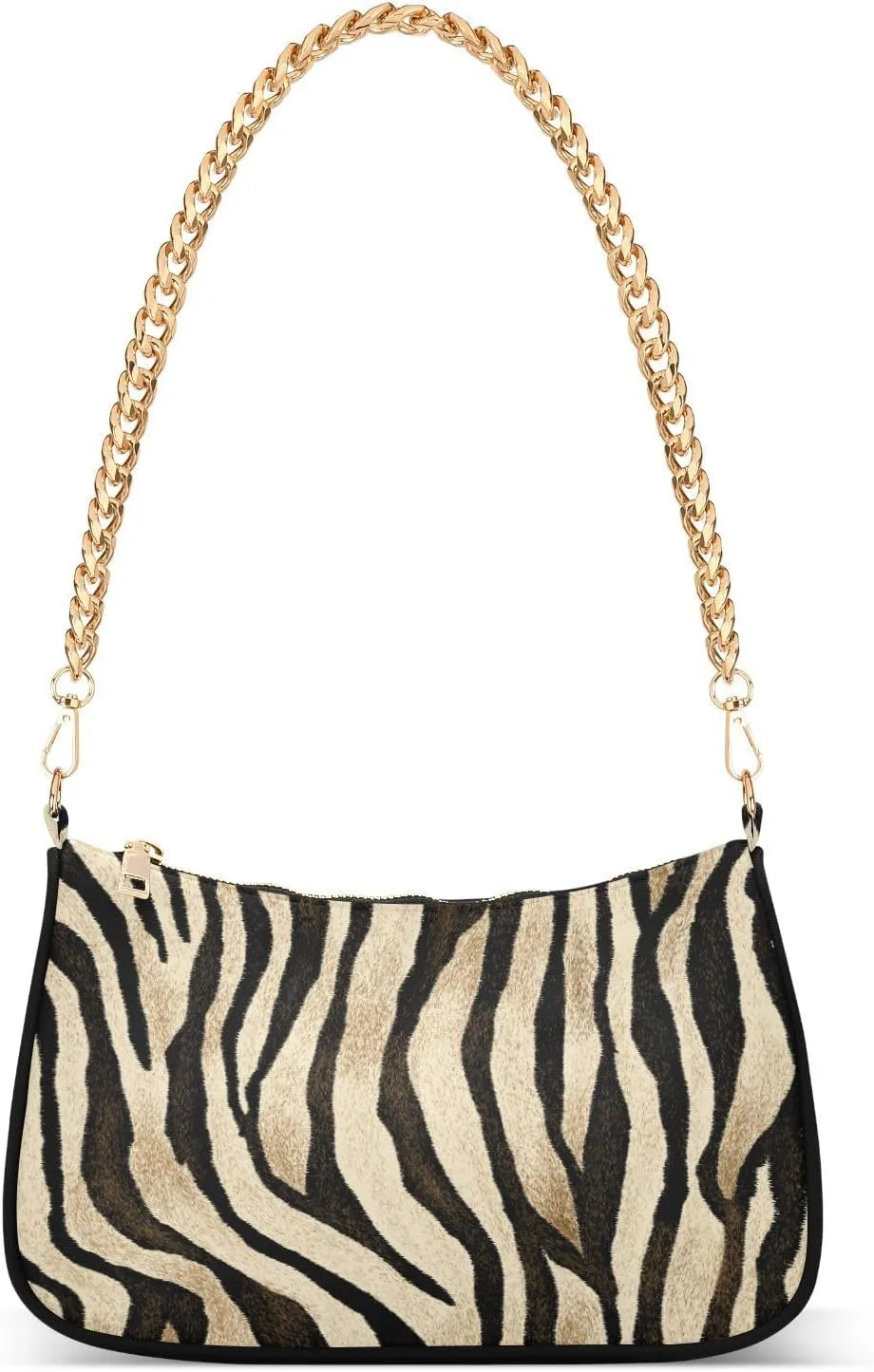 Shoulder Bags for Women Animal Zebra Leopard Cheetah Tiger Print Hobo Tote Handbag Small Clutch Purse with Zipper Closure