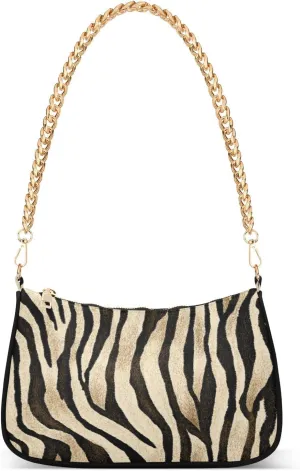 Shoulder Bags for Women Animal Zebra Leopard Cheetah Tiger Print Hobo Tote Handbag Small Clutch Purse with Zipper Closure