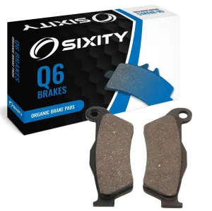 Sixity Q6 Front Organic Brake Pads compatible with Husqvarna TC510 48mm Marzocchi forks 95mm Caliper Mount Centers 2004 Complete Set