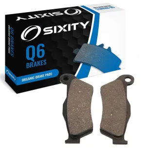 Sixity Q6 Front Organic Brake Pads Compatible with Husqvarna TE310 48mm Marzocchi Kayaba Forks 95mm Caliper Mount Centers 2012 Complete Set
