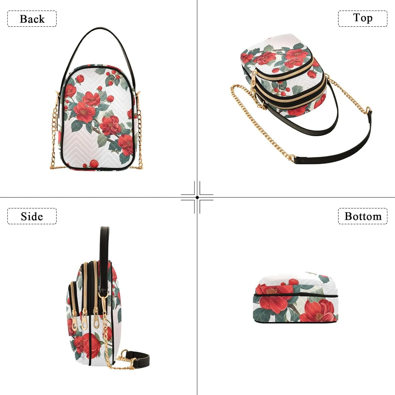 Small Handbag Crossbody Bag for Women Quilted Bags Shoulder Purse Phone Wallet Chain Bag