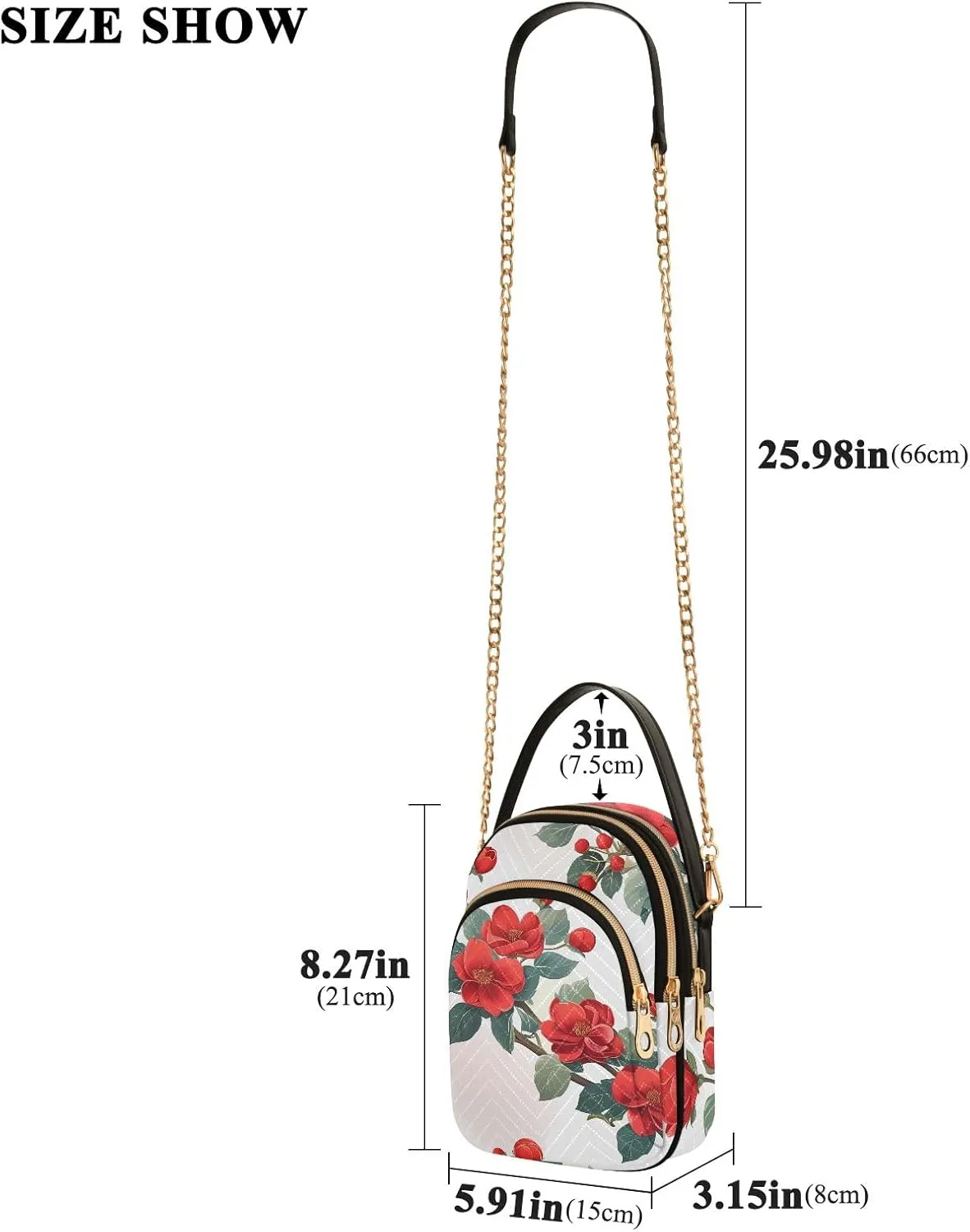 Small Handbag Crossbody Bag for Women Quilted Bags Shoulder Purse Phone Wallet Chain Bag