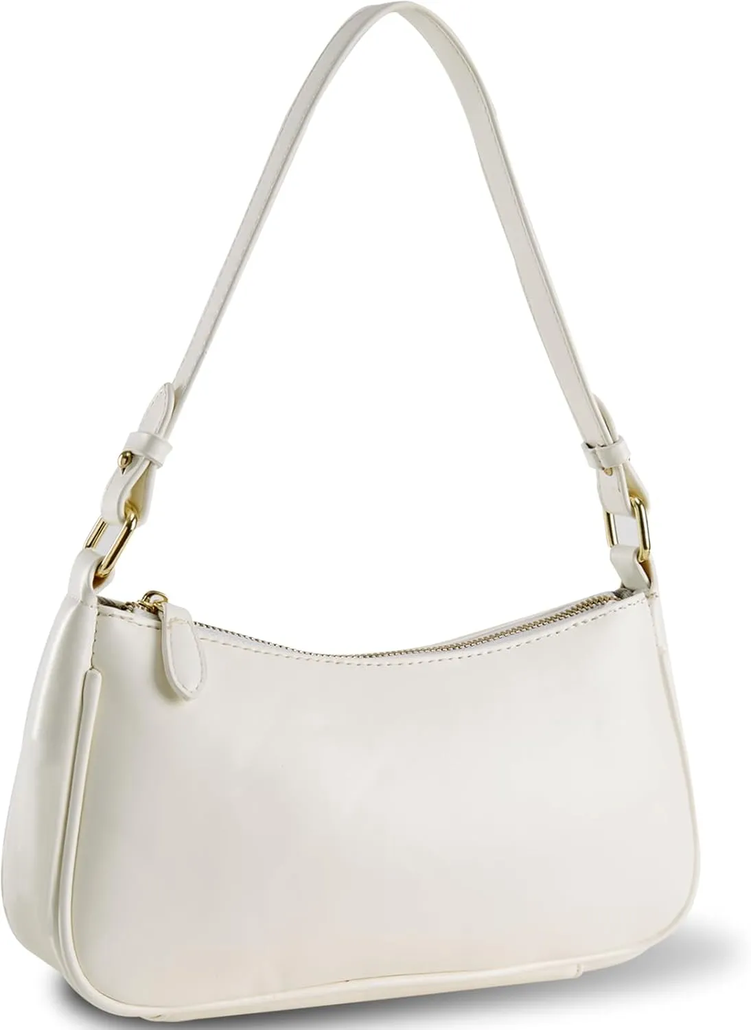 Small Shoulder Bag for women Clutch Purse Handbag with 2 Removable Straps and Zipper Closure Crossbody Bags