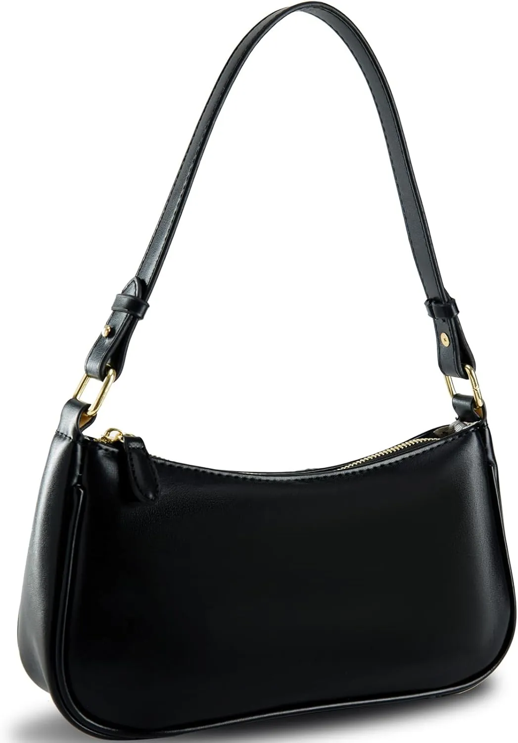 Small Shoulder Bag for women Clutch Purse Handbag with 2 Removable Straps and Zipper Closure Crossbody Bags