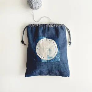 Snow Moon Drawstring Bag