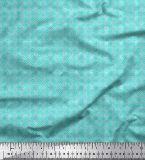 Soimoi Rayon Green Fabric - by The Yard - 56 Inch Wide - Knitted Sewing Shirting - Textile Charm with Knitted Sewing Patterns Printed Fabric