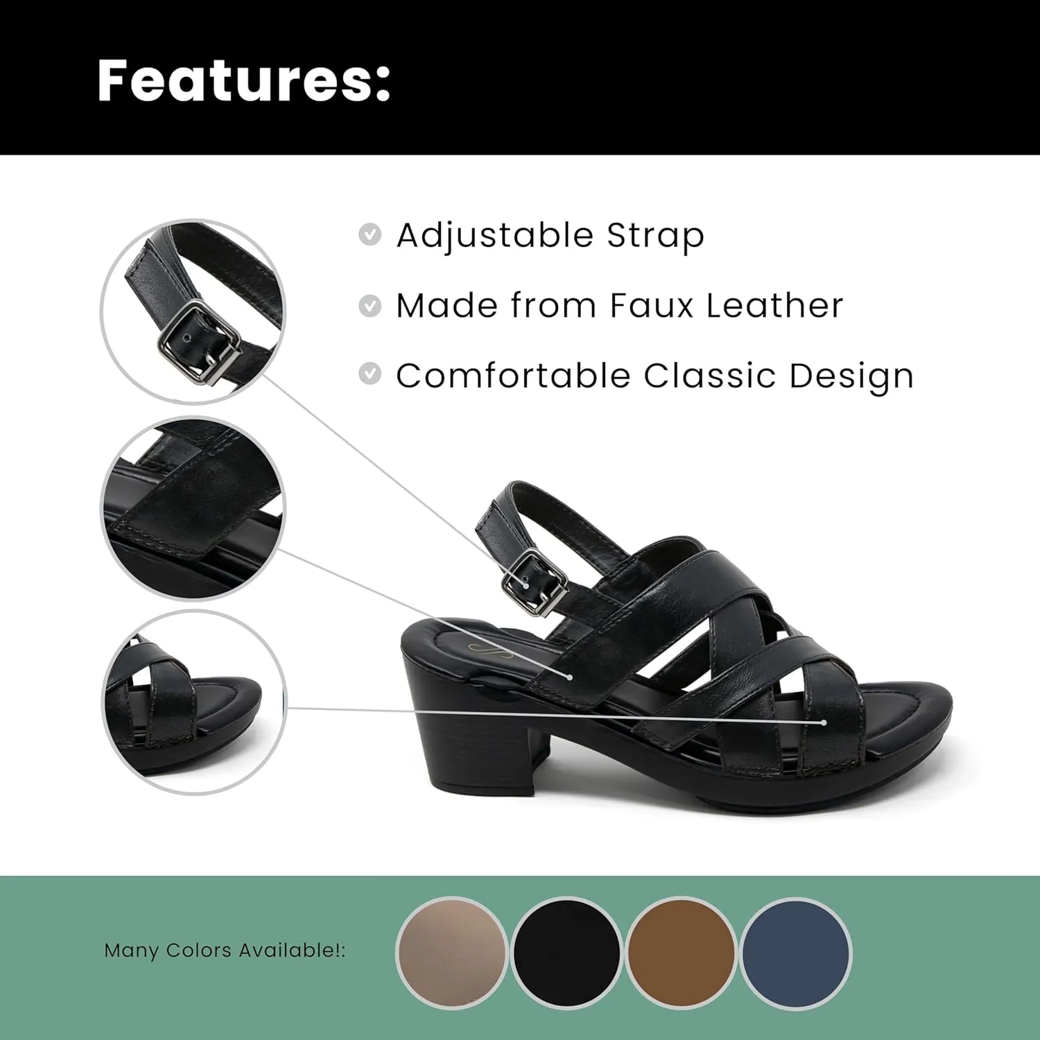 Solely Jane Interchangeable Tops Women's Heel Pumps Shoes