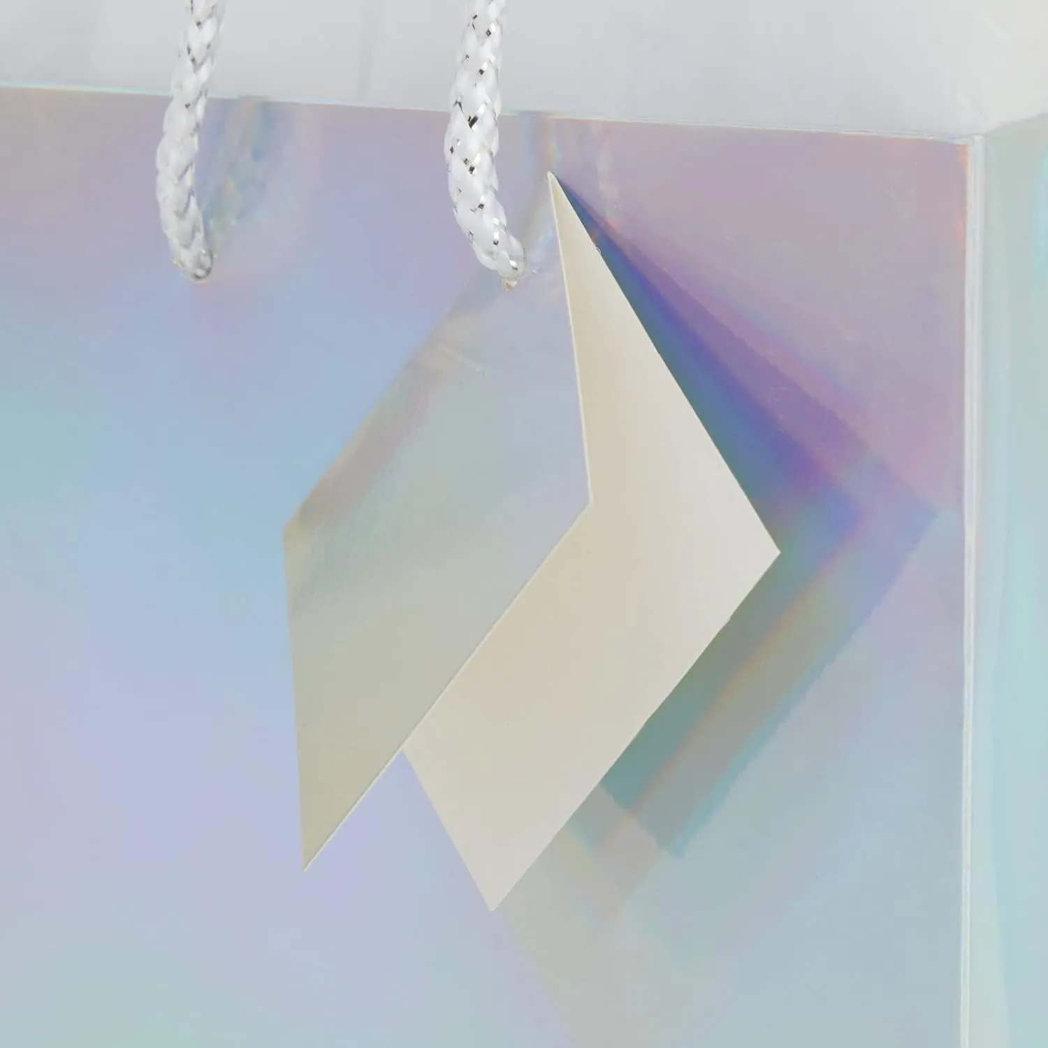 Sparkle and Bash Small Metallic Gift Bags with Handles - 5.5x2.5x7.9 Inch Metallic Goodie Bags with Foil Coating, White Tissue Paper Sheets, and Tags - Pack of 20