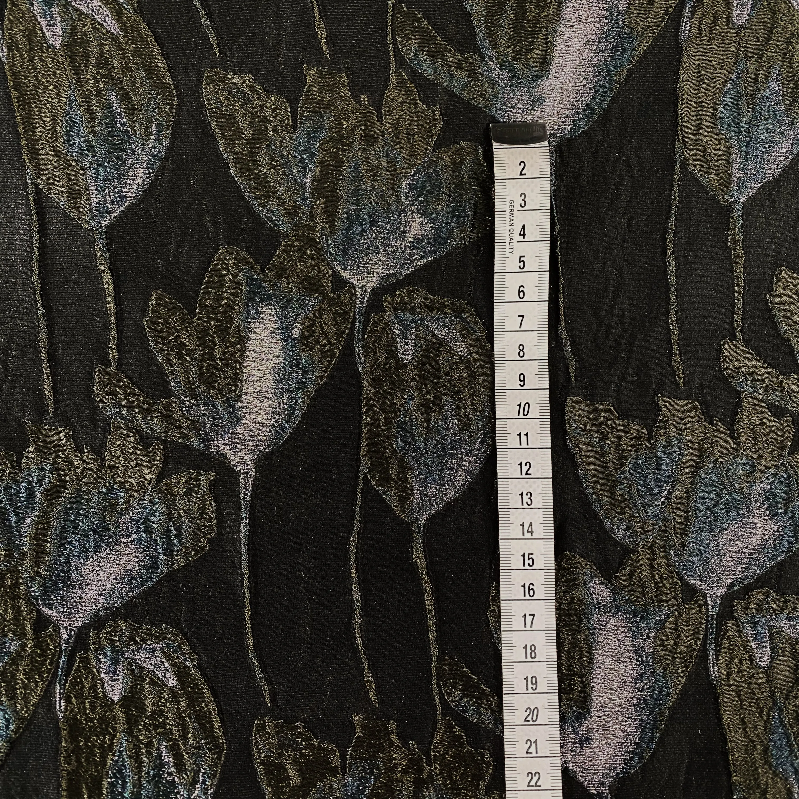 Spring Blossom Brocade - Metallic - Olive