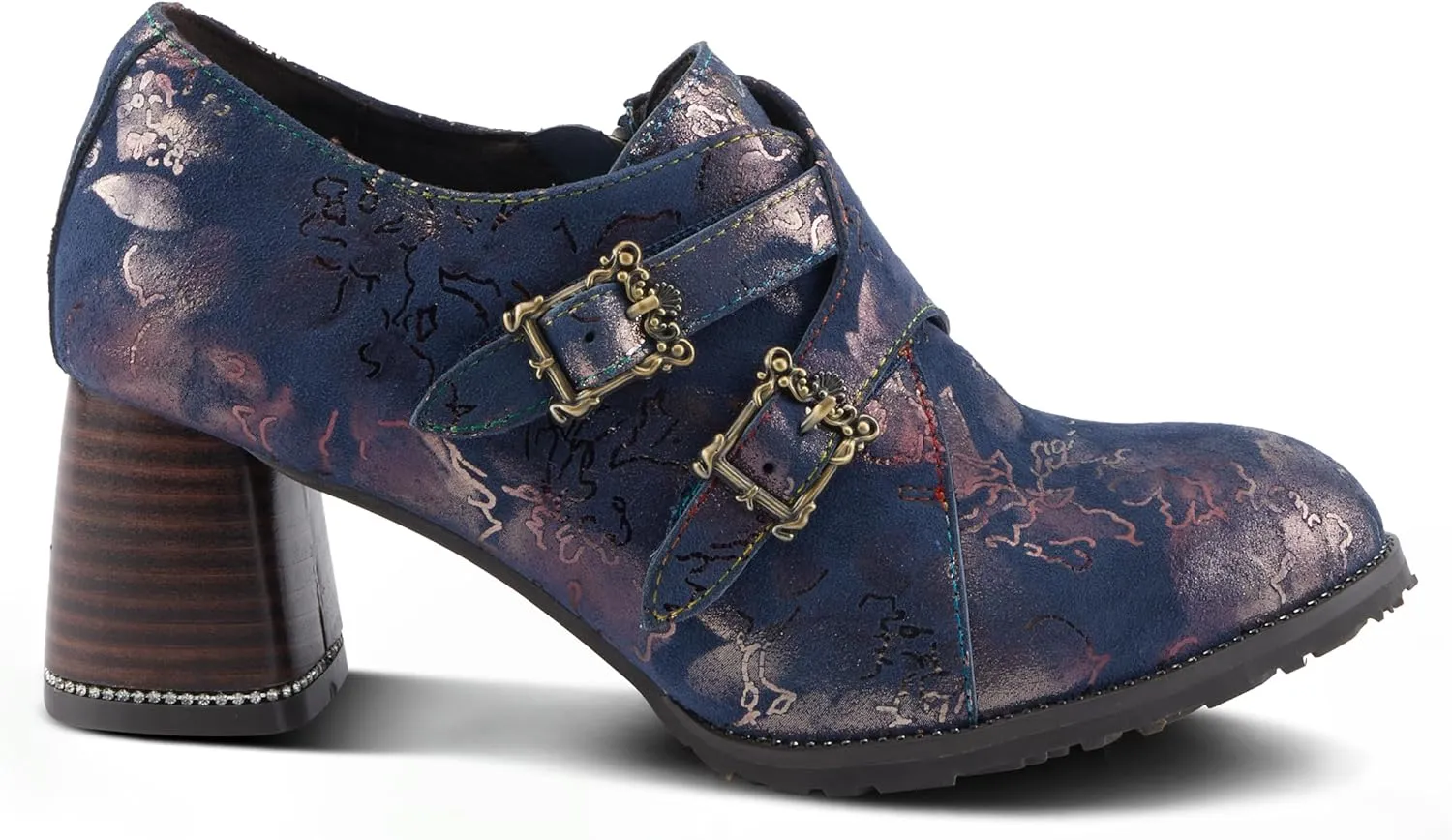 Spring Step L'Artiste Maisiana Women's Metallic Shooties - Glistening Suede, Glamorous Shine, Versatile Shoes