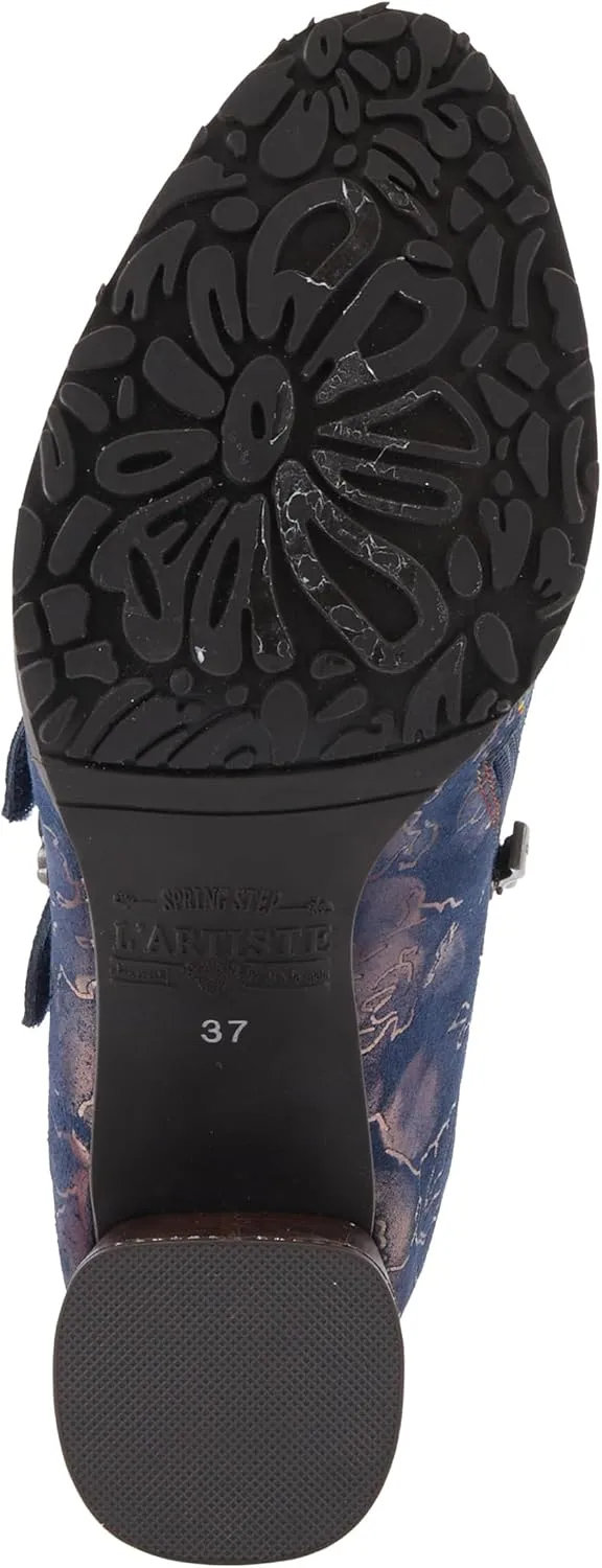 Spring Step L'Artiste Maisiana Women's Metallic Shooties - Glistening Suede, Glamorous Shine, Versatile Shoes