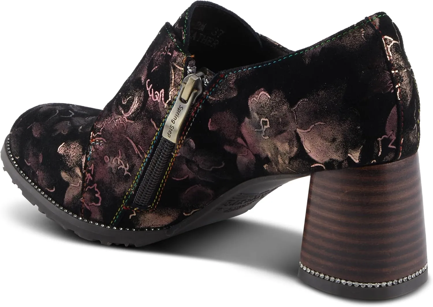 Spring Step L'Artiste Maisiana Women's Metallic Shooties - Glistening Suede, Glamorous Shine, Versatile Shoes