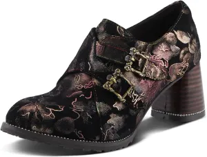 Spring Step L'Artiste Maisiana Women's Metallic Shooties - Glistening Suede, Glamorous Shine, Versatile Shoes