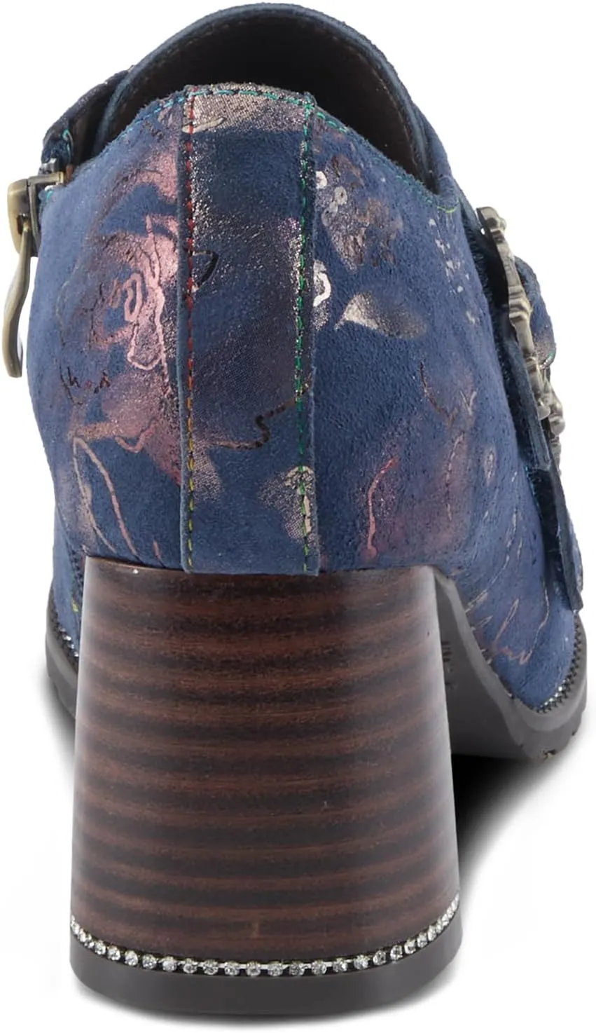 Spring Step L'Artiste Maisiana Women's Metallic Shooties - Glistening Suede, Glamorous Shine, Versatile Shoes