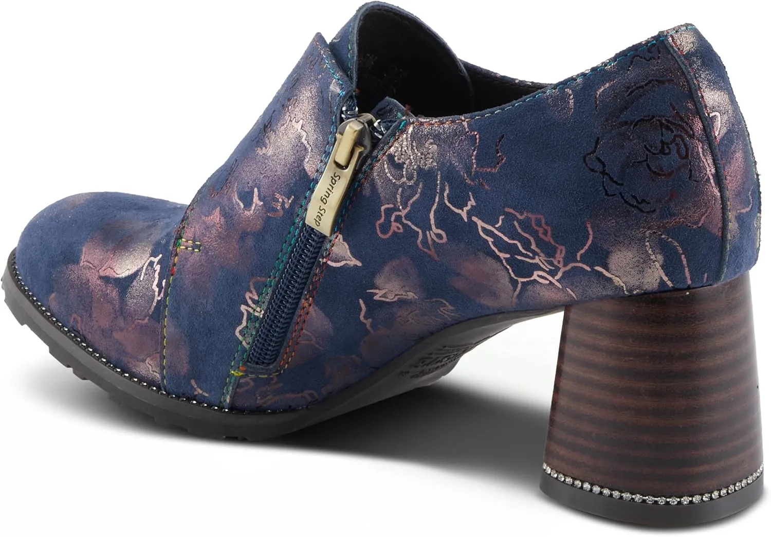 Spring Step L'Artiste Maisiana Women's Metallic Shooties - Glistening Suede, Glamorous Shine, Versatile Shoes